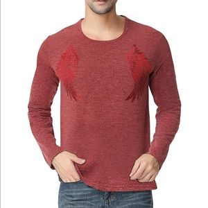 Men’s long sleeves with wings modern season shirt